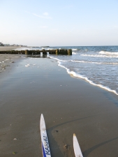 Beach skiing